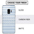 Blue and White Stripes Galaxy S9 Skin